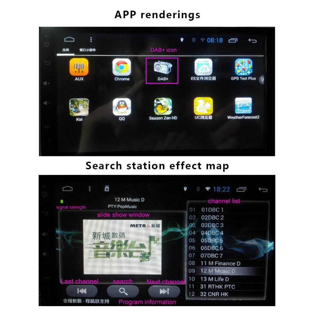 U1 Android System Car Navigation DAB Adapter USB Plug DAB Receiver U1 Android System Car Navigation DAB Adapter USB Plug DAB Receiver